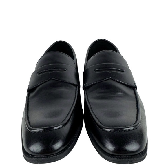 Alfani Black Faux Leather Men Penny Loafers - Picture 3 of 7